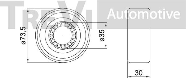 Trevi Automotive WB2093 - Təkər qovşağı, podşipnik dəsti furqanavto.az