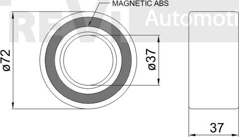 Trevi Automotive WB2082 - Təkər qovşağı, podşipnik dəsti furqanavto.az