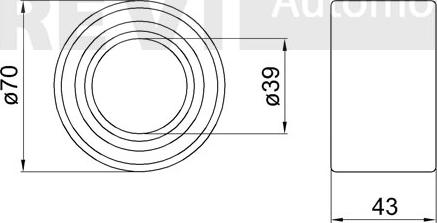 Trevi Automotive WB2255 - Təkər qovşağı, podşipnik dəsti furqanavto.az