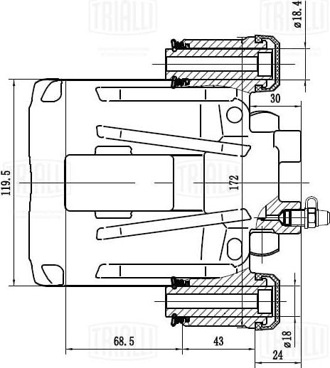 Trialli CF 162161 - Əyləc kaliperi furqanavto.az