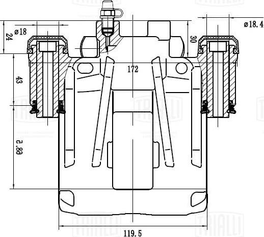 Trialli CF 162162 - Əyləc kaliperi furqanavto.az