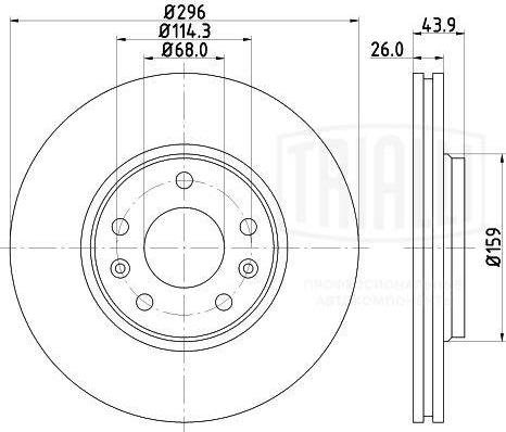 Trialli DF 095115 - Əyləc Diski furqanavto.az