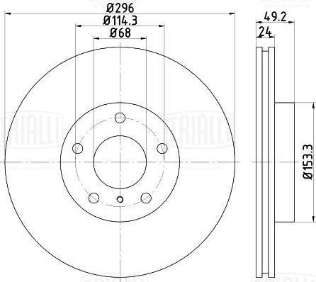 Trialli DF 073159 - Əyləc Diski furqanavto.az