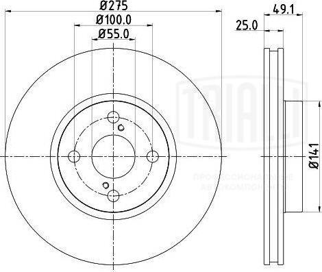 Trialli DF 190104 - Əyləc Diski furqanavto.az