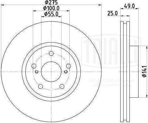 Trialli DF 190107 - Əyləc Diski furqanavto.az