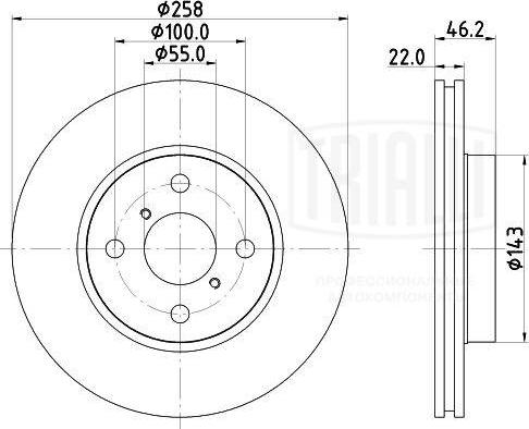 Trialli DF 190202 - Əyləc Diski furqanavto.az