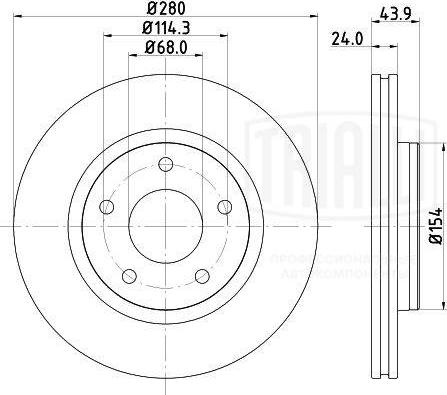 Trialli DF 140108 - Əyləc Diski furqanavto.az