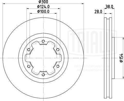 Trialli DF 140122 - Əyləc Diski furqanavto.az