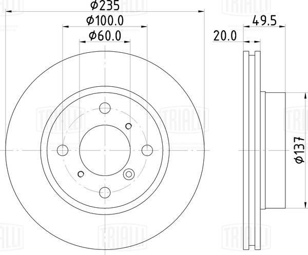 Trialli DF 150010 - Əyləc Diski furqanavto.az