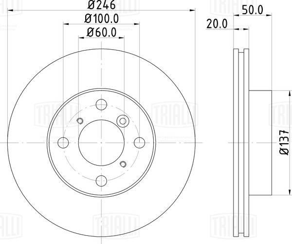 Trialli DF 150013 - Əyləc Diski furqanavto.az