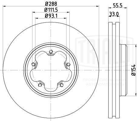 Trialli DF 105107 - Əyləc Diski furqanavto.az