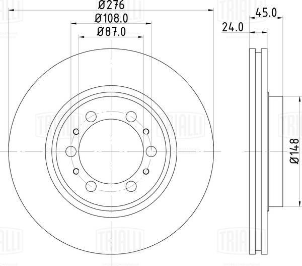 Trialli DF 117404 - Əyləc Diski furqanavto.az