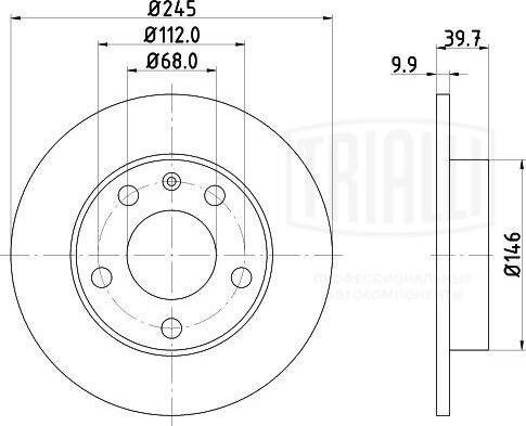 Trialli DF 180132 - Əyləc Diski furqanavto.az