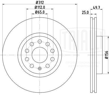 Trialli DF 180121 - Əyləc Diski furqanavto.az