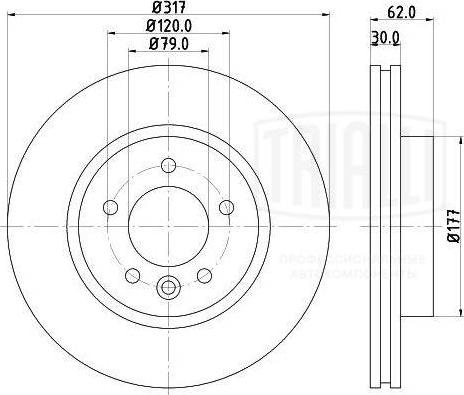 Trialli DF 130106 - Əyləc Diski furqanavto.az