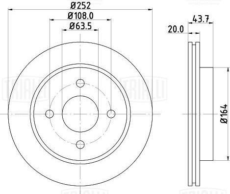 Trialli DF 170120 - Əyləc Diski furqanavto.az