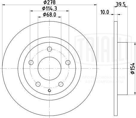 Trialli DF 250116 - Əyləc Diski furqanavto.az