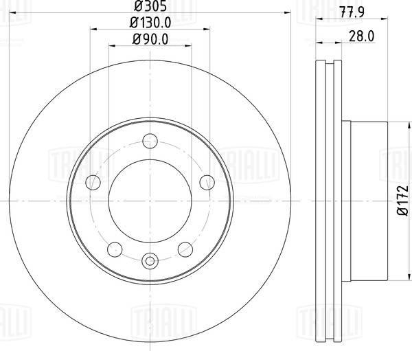 Trialli DF 266008 - Əyləc Diski furqanavto.az