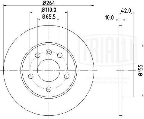 Trialli DF210203 - Əyləc Diski furqanavto.az