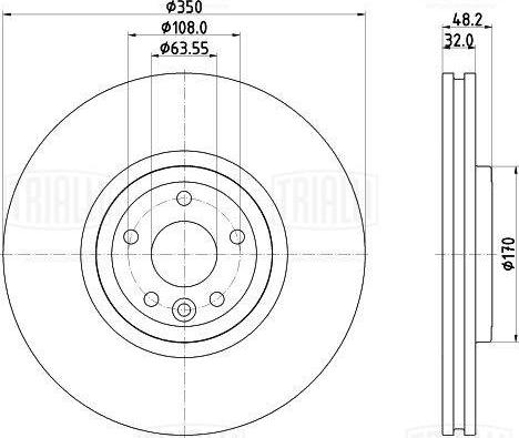 Trialli DF 210220 - Əyləc Diski furqanavto.az