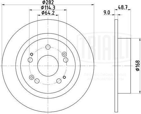 Trialli DF 230106 - Əyləc Diski furqanavto.az