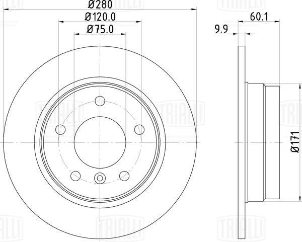 Trialli DF 270058 - Əyləc Diski furqanavto.az