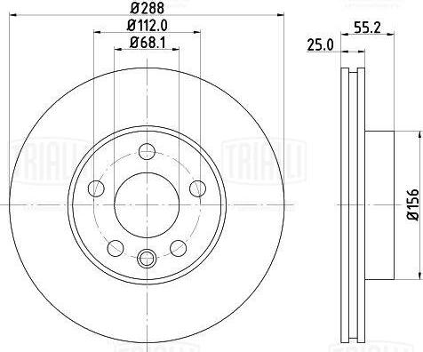 Trialli DF 270316 - Əyləc Diski furqanavto.az