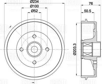 Trialli TF 051336 - Əyləc barabanı furqanavto.az