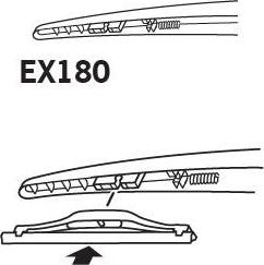 Trico EX180 - Sülən Bıçağı furqanavto.az