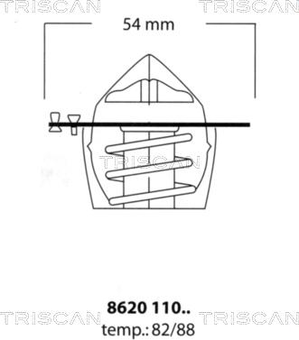 Triscan 8620 11088 - Termostat, soyuducu furqanavto.az