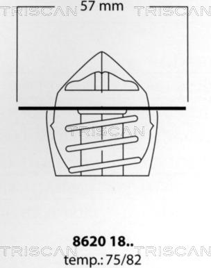 Triscan 8620 1875 - Termostat, soyuducu furqanavto.az