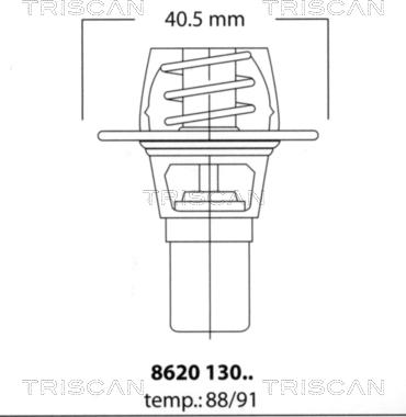 Triscan 8620 13091 - Termostat, soyuducu furqanavto.az