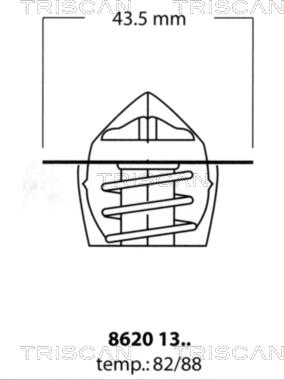 Triscan 8620 1388 - Termostat, soyuducu furqanavto.az