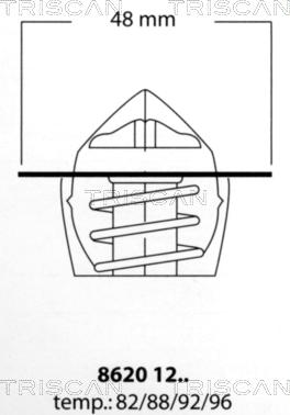 Triscan 8620 1282 - Termostat, soyuducu furqanavto.az