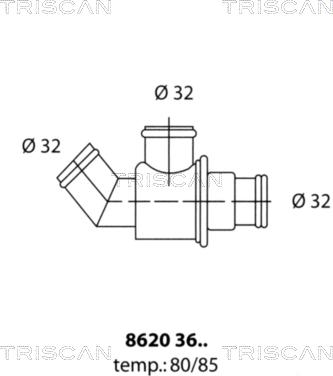 Triscan 8620 3685 - Termostat, soyuducu furqanavto.az