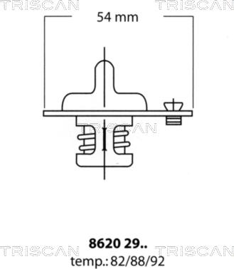 Triscan 8620 2992 - Termostat, soyuducu www.furqanavto.az