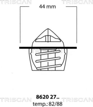 Triscan 8620 2782 - Termostat, soyuducu furqanavto.az