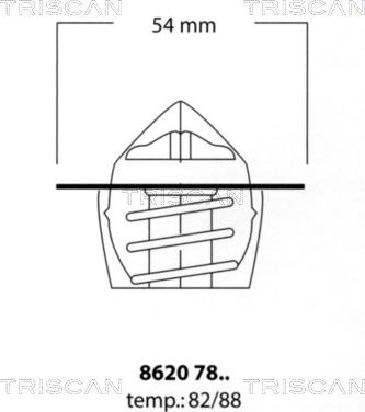 Triscan 8620 7882 - Termostat, soyuducu www.furqanavto.az