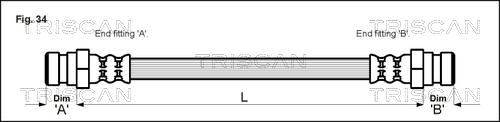 Triscan 8150 43207 - Əyləc şlanqı furqanavto.az