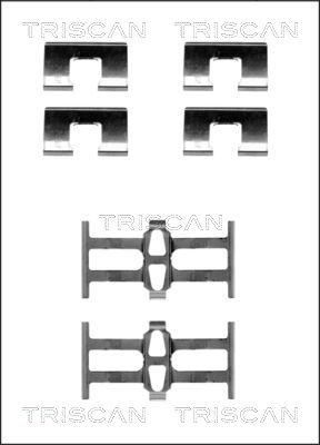 Triscan 8105 401614 - Disk əyləc pedləri üçün aksesuar dəsti furqanavto.az