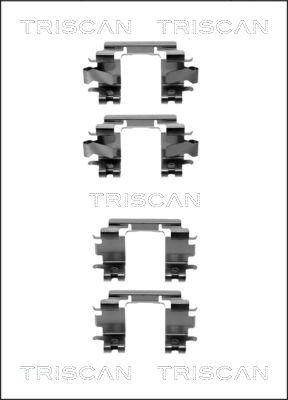 Triscan 8105 401616 - Disk əyləc pedləri üçün aksesuar dəsti furqanavto.az