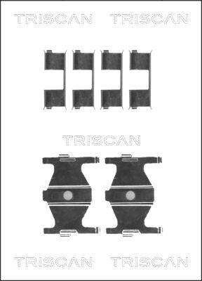 Triscan 8105 431625 - Disk əyləc pedləri üçün aksesuar dəsti furqanavto.az