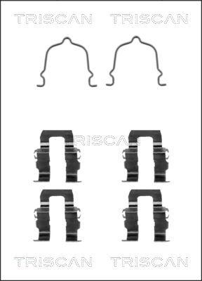 Triscan 8105 501562 - Disk əyləc pedləri üçün aksesuar dəsti furqanavto.az