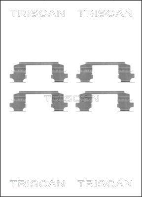 Triscan 8105 141597 - Disk əyləc pedləri üçün aksesuar dəsti furqanavto.az