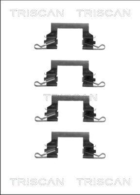 Triscan 8105 141608 - Disk əyləc pedləri üçün aksesuar dəsti furqanavto.az