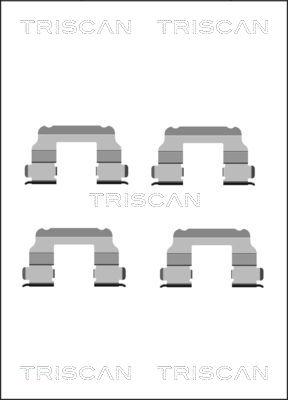 Triscan 8105 151349 - Disk əyləc pedləri üçün aksesuar dəsti furqanavto.az