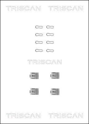 Triscan 8105 101507 - Disk əyləc pedləri üçün aksesuar dəsti furqanavto.az