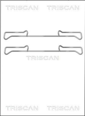 Triscan 8105 101642 - Disk əyləc pedləri üçün aksesuar dəsti furqanavto.az