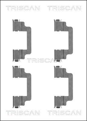 Triscan 8105 101659 - Disk əyləc pedləri üçün aksesuar dəsti furqanavto.az