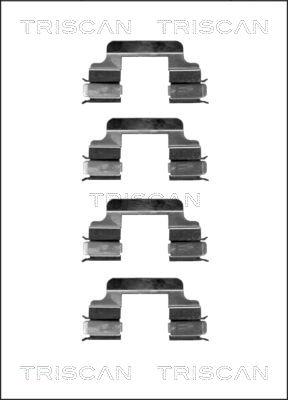Triscan 8105 101613 - Disk əyləc pedləri üçün aksesuar dəsti furqanavto.az